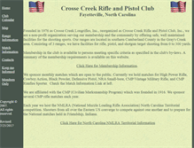 Tablet Screenshot of crossecreekrifleandpistolclub.com
